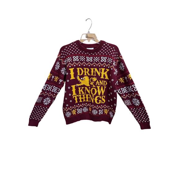 Game of Thrones Christmas Sweater Mens Size Large - Picture 1 of 3